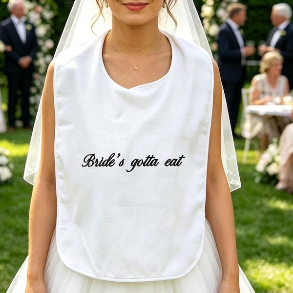 Personalized Bride and Groom Bibs,Wedding Accessory,Cake Cutting Moment Bib,Wedding Couples Clothing Protectors,Bridal Shower Gift For Her