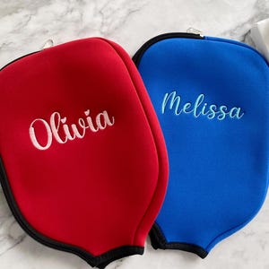 Customizable Waterproof Pickleball Bag,Personalized Embroidered Pickleball Gift Set,Paddle Holder with Name,Pickleball  Protective Cover