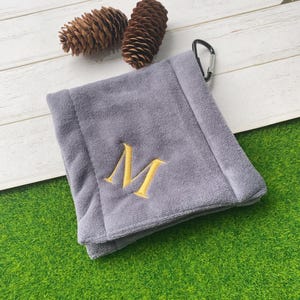 Serviette de golf personnalisée, Serviette de club de golf, Serviette de golf avec motif brodé, Serviette de golf légère, Serviette pour amateurs de golf, Cadeau pour la fête des pères