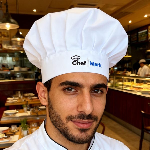 Custom Embroidered Chef Hat,Personalized Adjustable Chef Hat,Chef Hat with Name Customization,Professional Baking Chef Hat with Embroidery