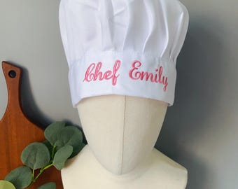 Embroidered Custom Chef Hat,Personalized Adjustable Chef Hat,Chef Hat with Name,Professional Baking Chef Hat with Embroidery,Chef Gifts