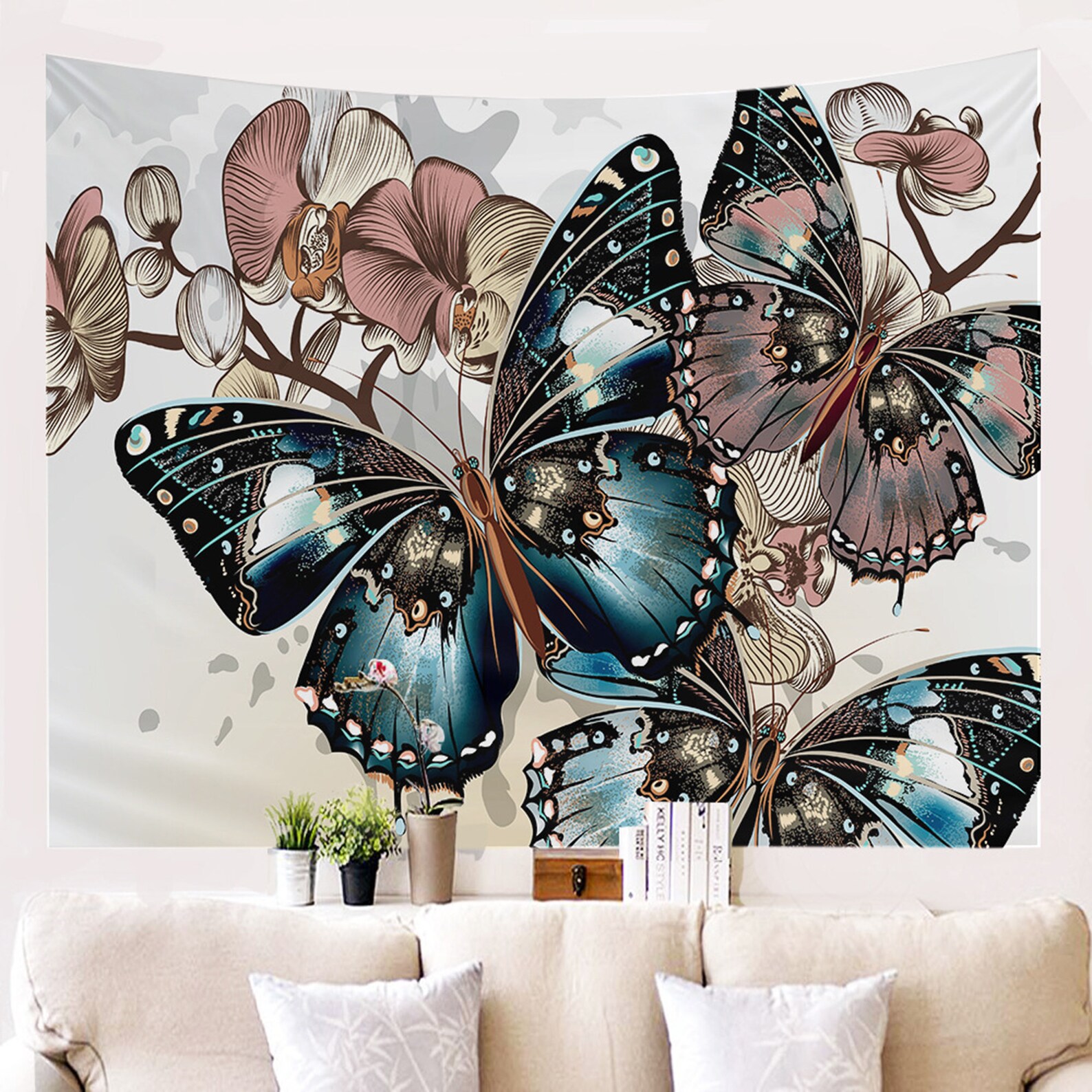 Fantasy Butterfly Tapestry Butterfly wall art insect Etsy