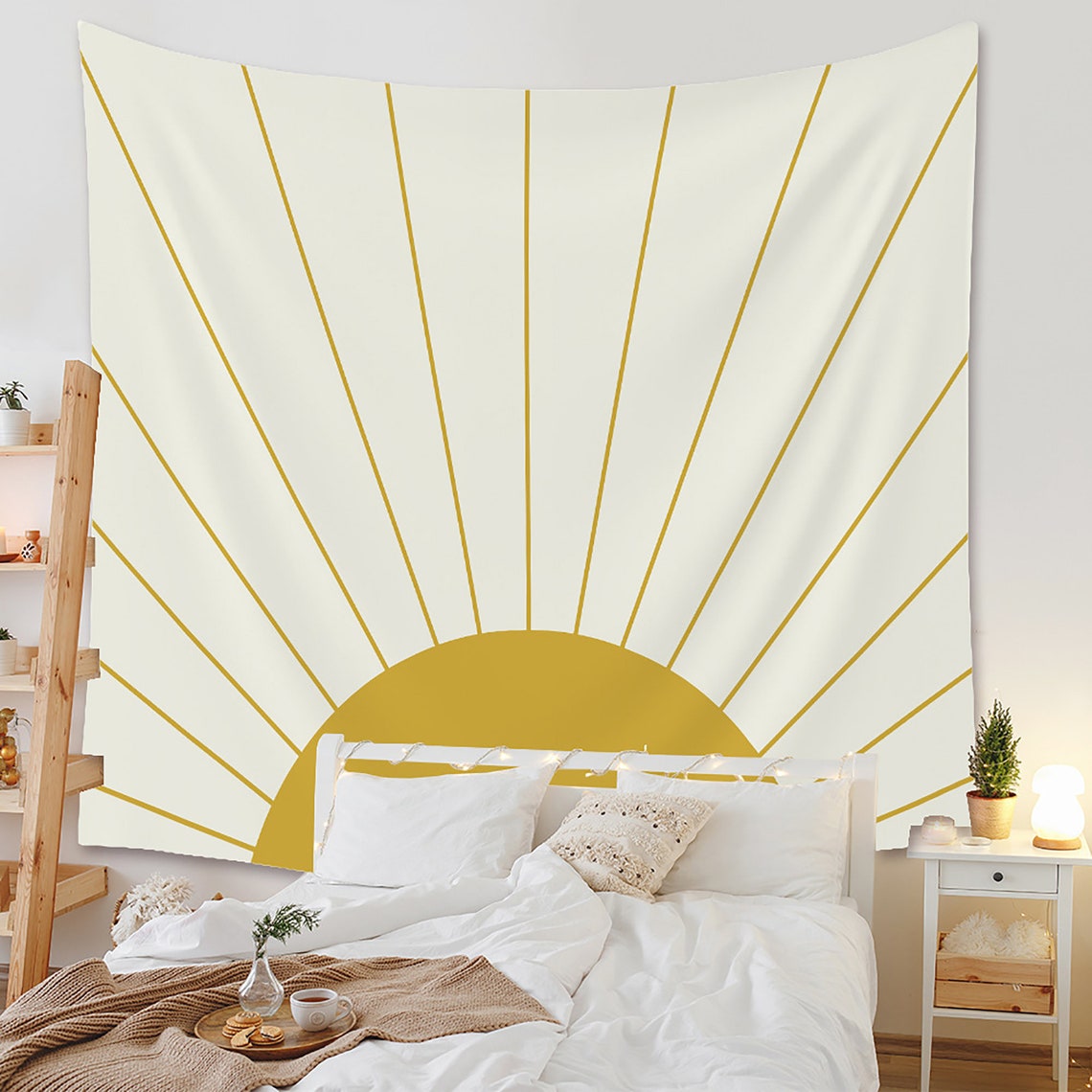 Yellow Sun Tapestry Beautiful Sunshine Tapestry Bright Sun Etsy