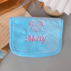 Toalla facial personalizada con logotipo, toallitas de maquillaje de microfibra, toallas de spa bordadas, toalla de microfibra con monograma, toalla de maquillaje con logotipo para invitados.