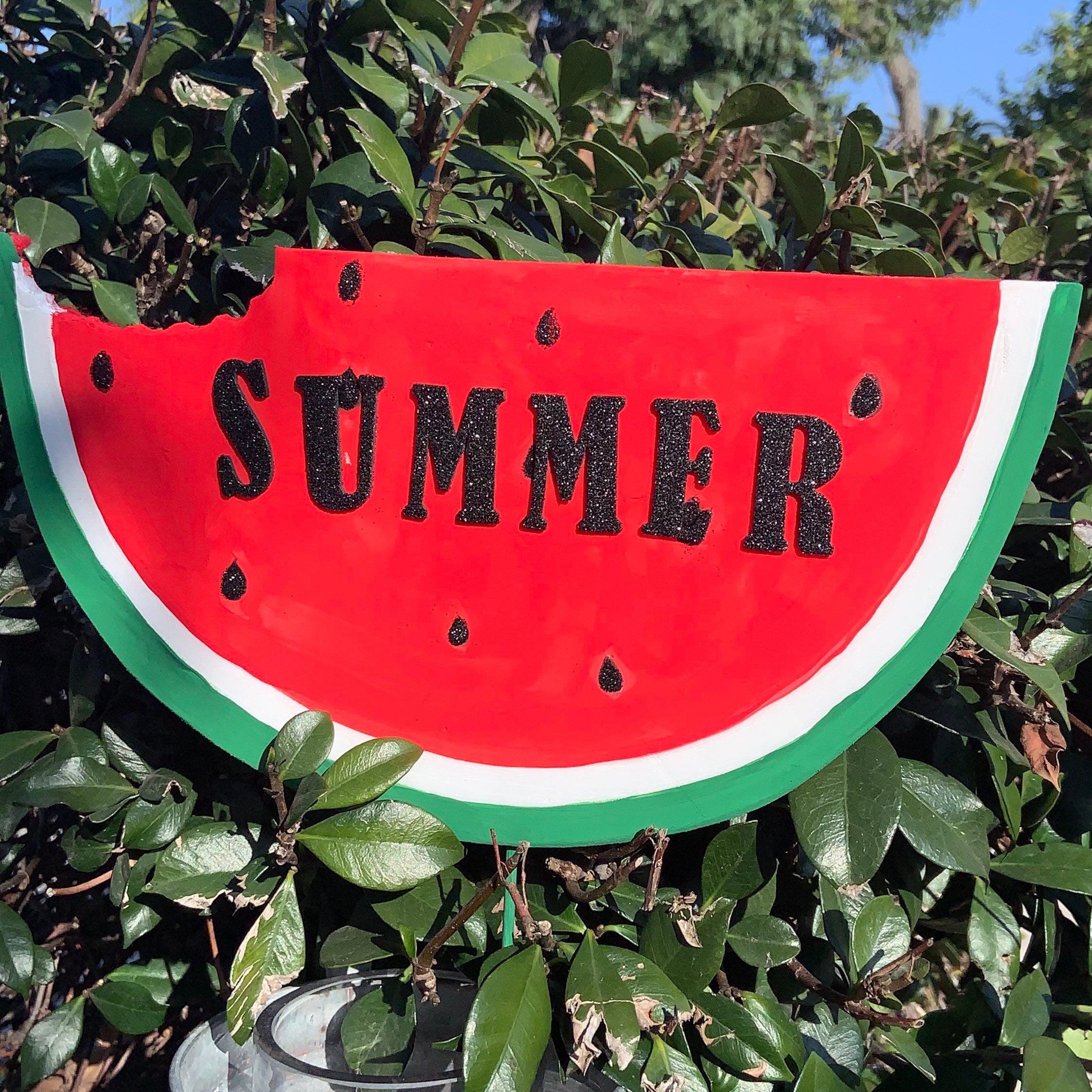 Summer Watermelon Sign Personalize Watermelon Watermelon Etsy