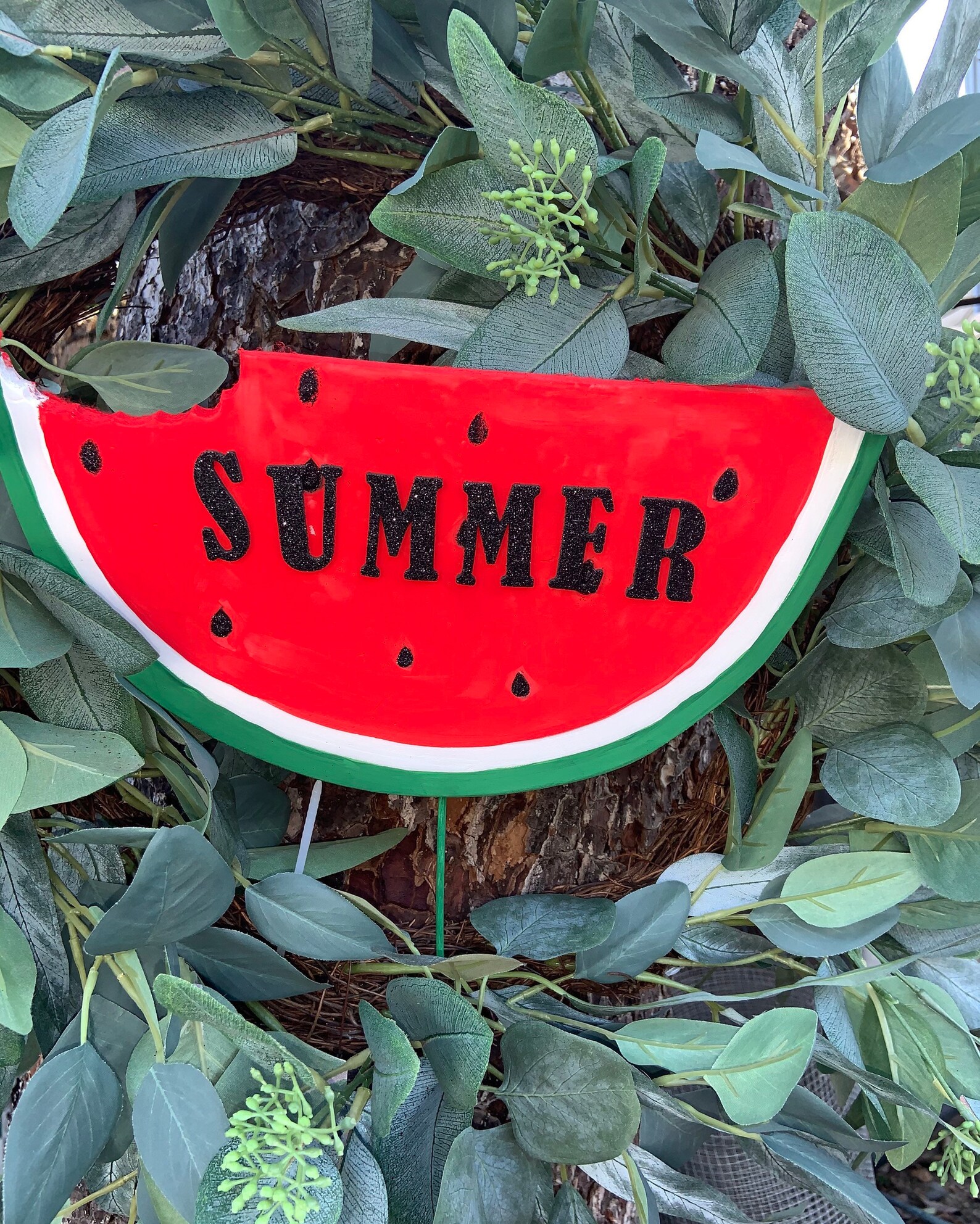 Summer Watermelon Sign Personalize Watermelon Watermelon Etsy