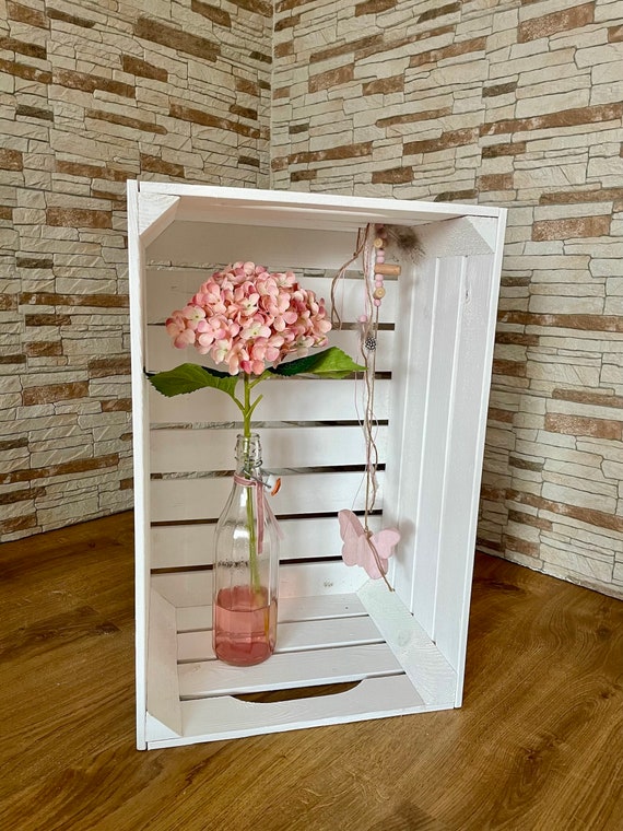 Kiste Möbelbau Holzkiste Weiß Deko - 60x30x39cm - Neu Top Angebot
