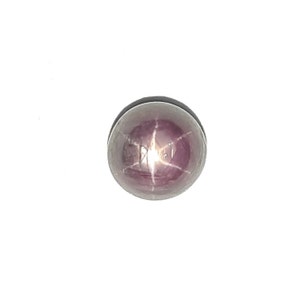 Natural Star Ruby Cabochon: 7mm Round Red Gemstone