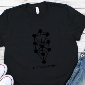 Tree of Life Black on Black T-Shirt | Kabbalah T-Shirt | Mysticism T-Shirt