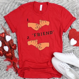 American Sign Language &quot;FRIEND&quot; T-Shirt, ASL Shirt, Gift for Bestie, Friend T-Shirt, Sign Language Gift, Deaf Awareness Shirt, ASL Gift