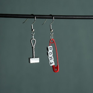 Thor Safety Pin Earrings - Thor Odinson -
