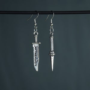 Demon and Angel Blade Earrings - Supernatural- SPN