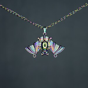 WWDITS Rainbow Chain Rainbow Bat Necklace - What We Do In The Shadows