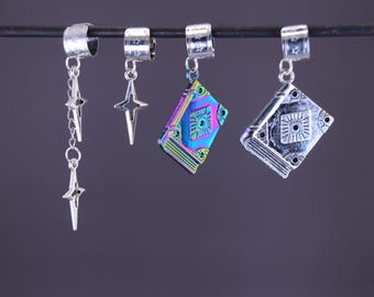 Essek Star Books Ear Cuffs – Critter Cosplay – Mighty 9 – Wizard Husbands – Dice and Dragons – TTRPG Jewelry