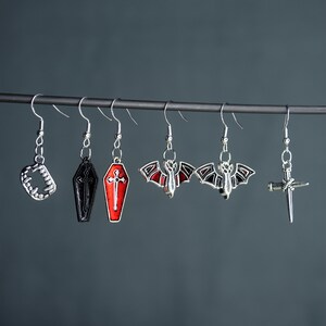 WWDITS Bat/Cross/Coffin Earrings - What We Do In The Shadows