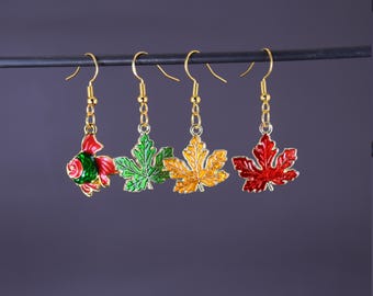 Keyleth Leaves and Key-Fish Earrings – Vax Machina – Critter Cosplay – Dice and Dragons – TTRPG Jewelry