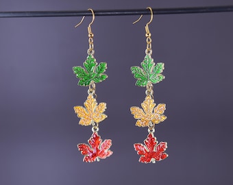 Keyleth Leaves Dangling Earrings – Vax Machina – Critter Cosplay – Dice and Dragons – TTRPG Jewelry