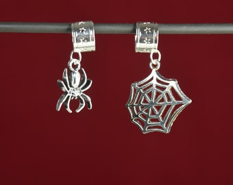 Orecchino a polsino con ragno e ragnatela di Spiderman - Peter Parker