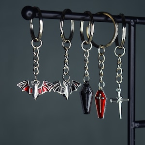 WWDITS Bat/Cross/Coffin Charm Keychains - What We Do In The Shadows