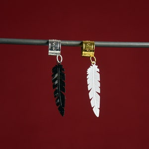Engel/Dämon Feder Ohrmanschetten - Crowley/Ziraphale -