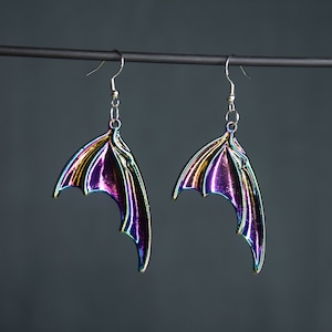 WWDITS Rainbow Bat Wings Earrings - What We Do In The Shadows