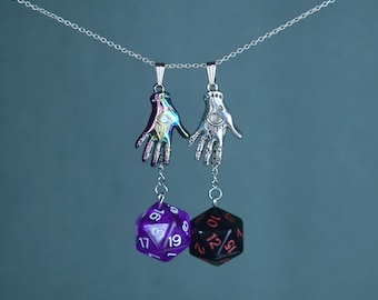 Mollymauk D20 Hand Dangling Necklace – Critter Cosplay – Mighty 9 – Dice and Dragons – TTRPG Jewelry