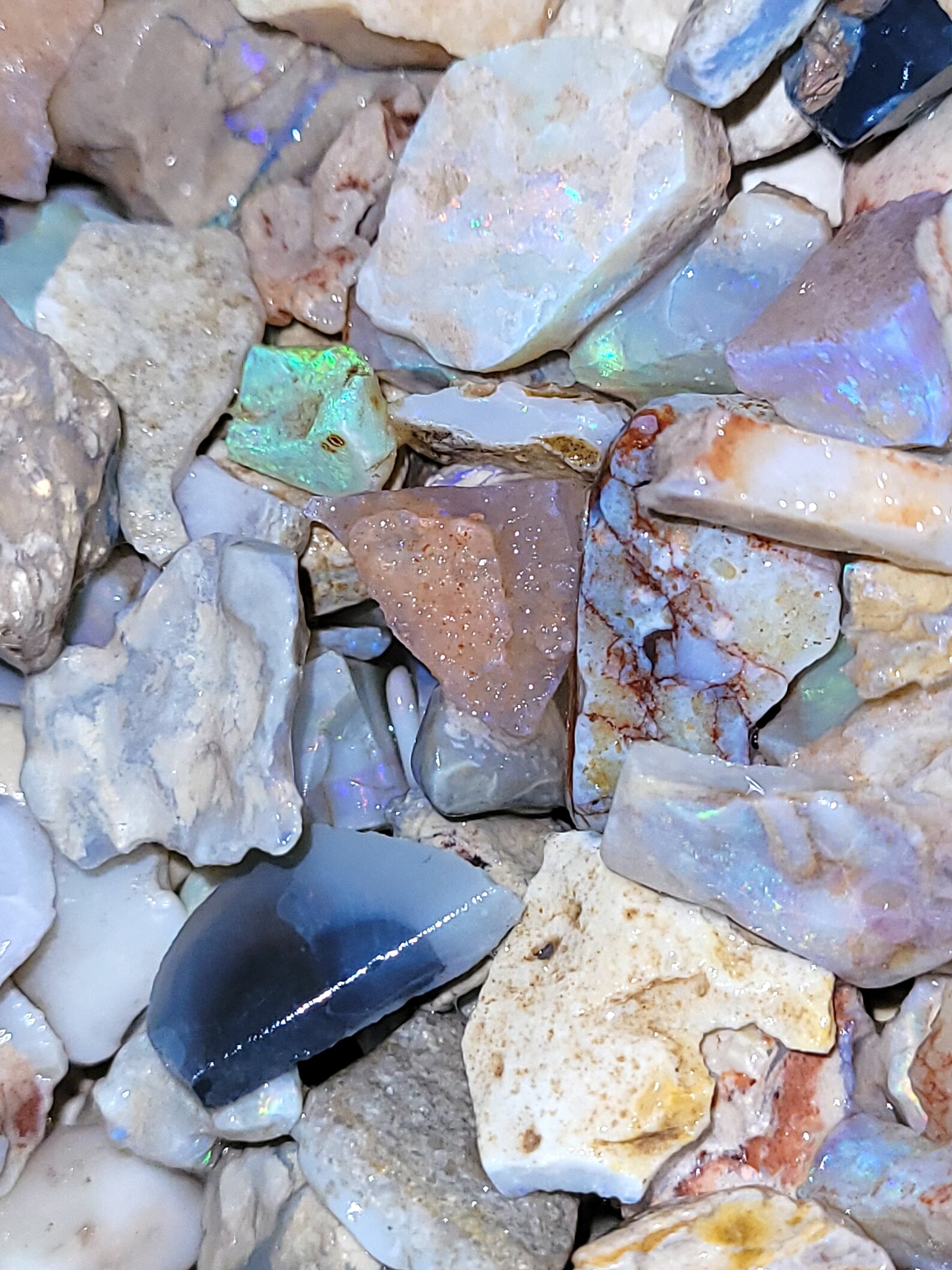 Rough opal. Australian opal potch and color. Unsorted Only 1 | Etsy