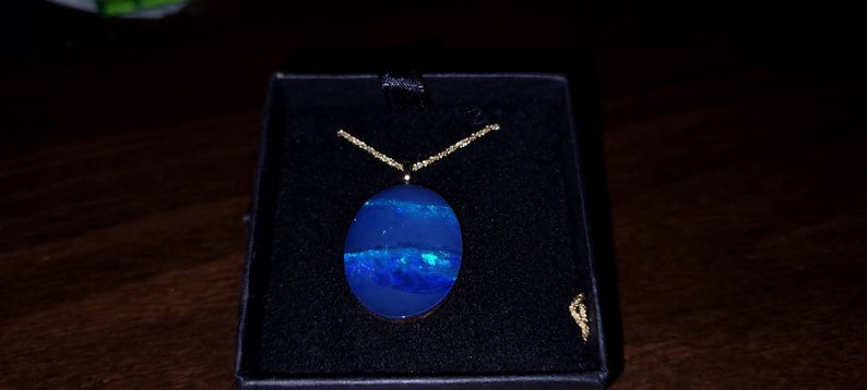 Australian Opal Doublet Pendant shops 14k Gold 14.05ct