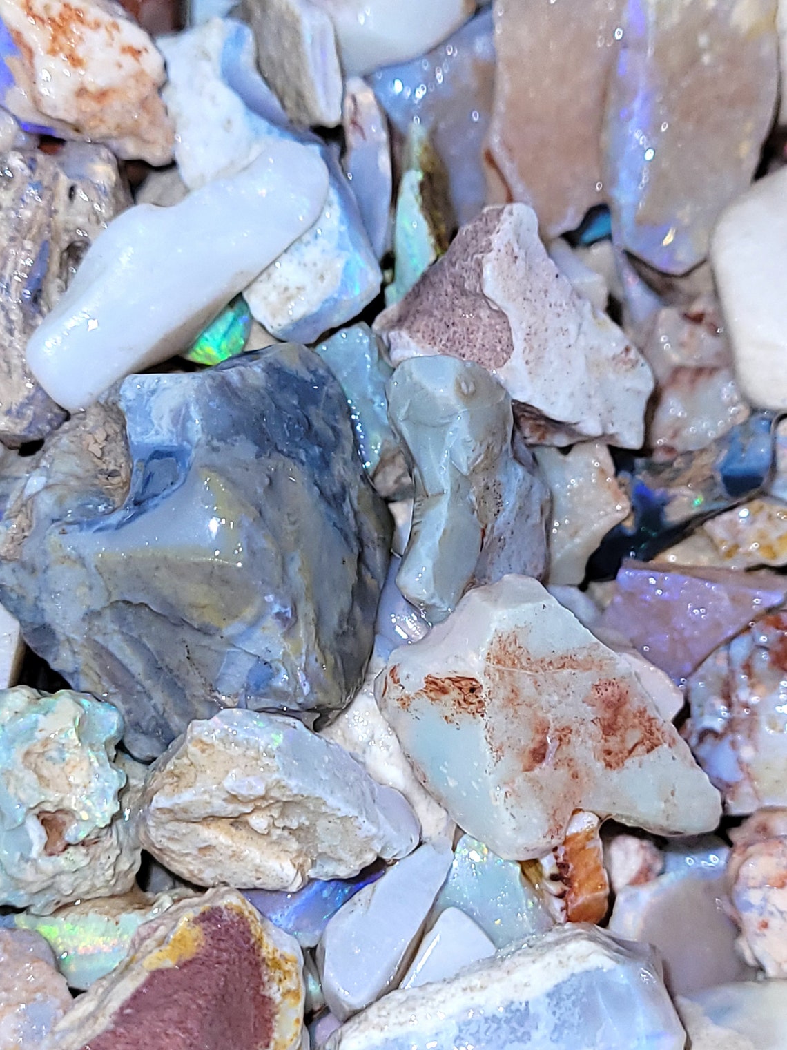 Rough opal. Australian opal potch and color. Unsorted Only 1 Etsy