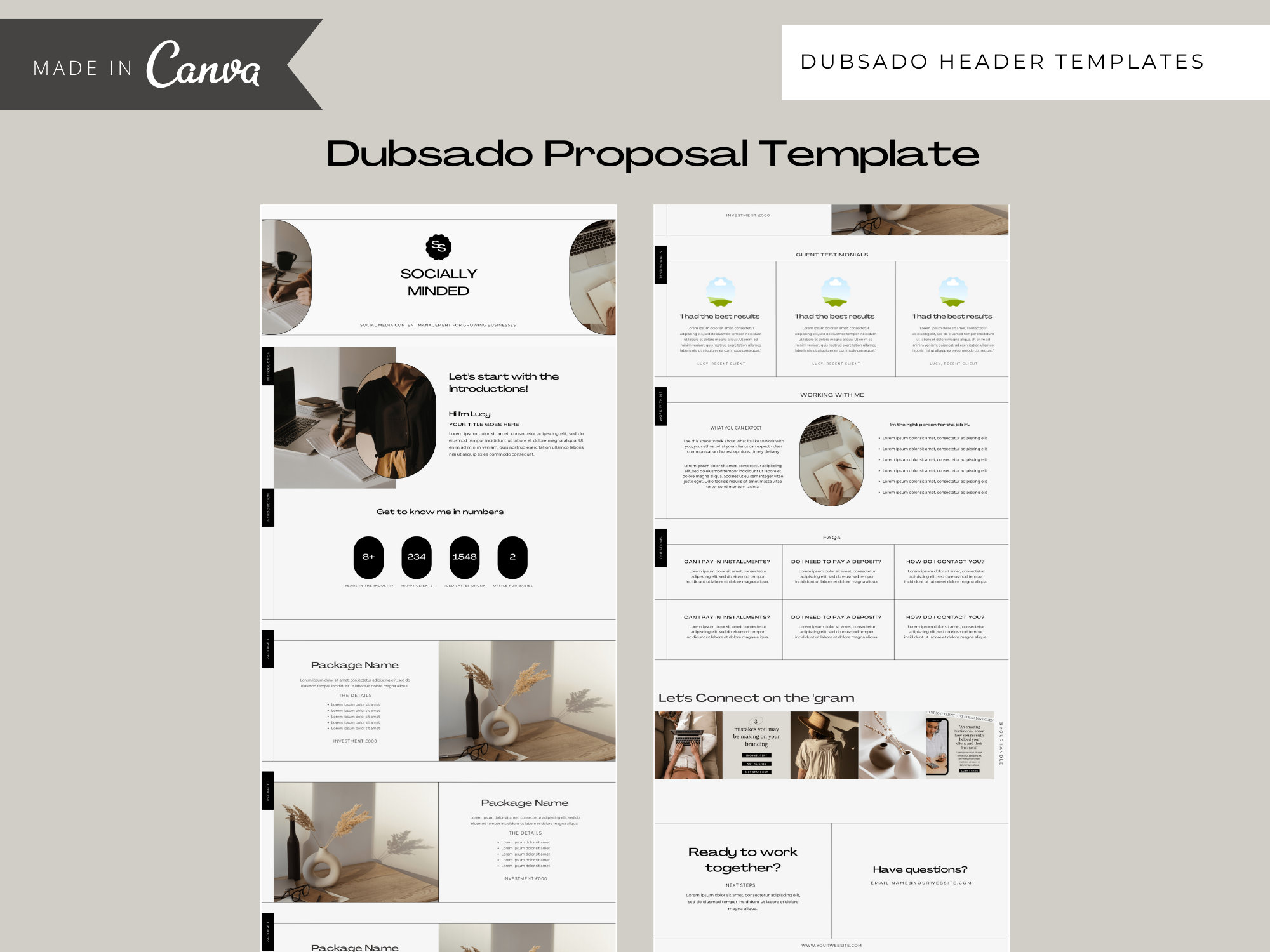 Dubsado Proposal Templates Free