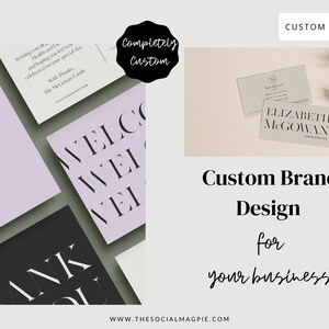 Diseño de marca personalizado / Logotipo para pequeñas empresas / Diseño gráfico / Tarjeta de presentación de marca / Logotipo minimalista / Logotipo dibujado a mano / Paleta de colores