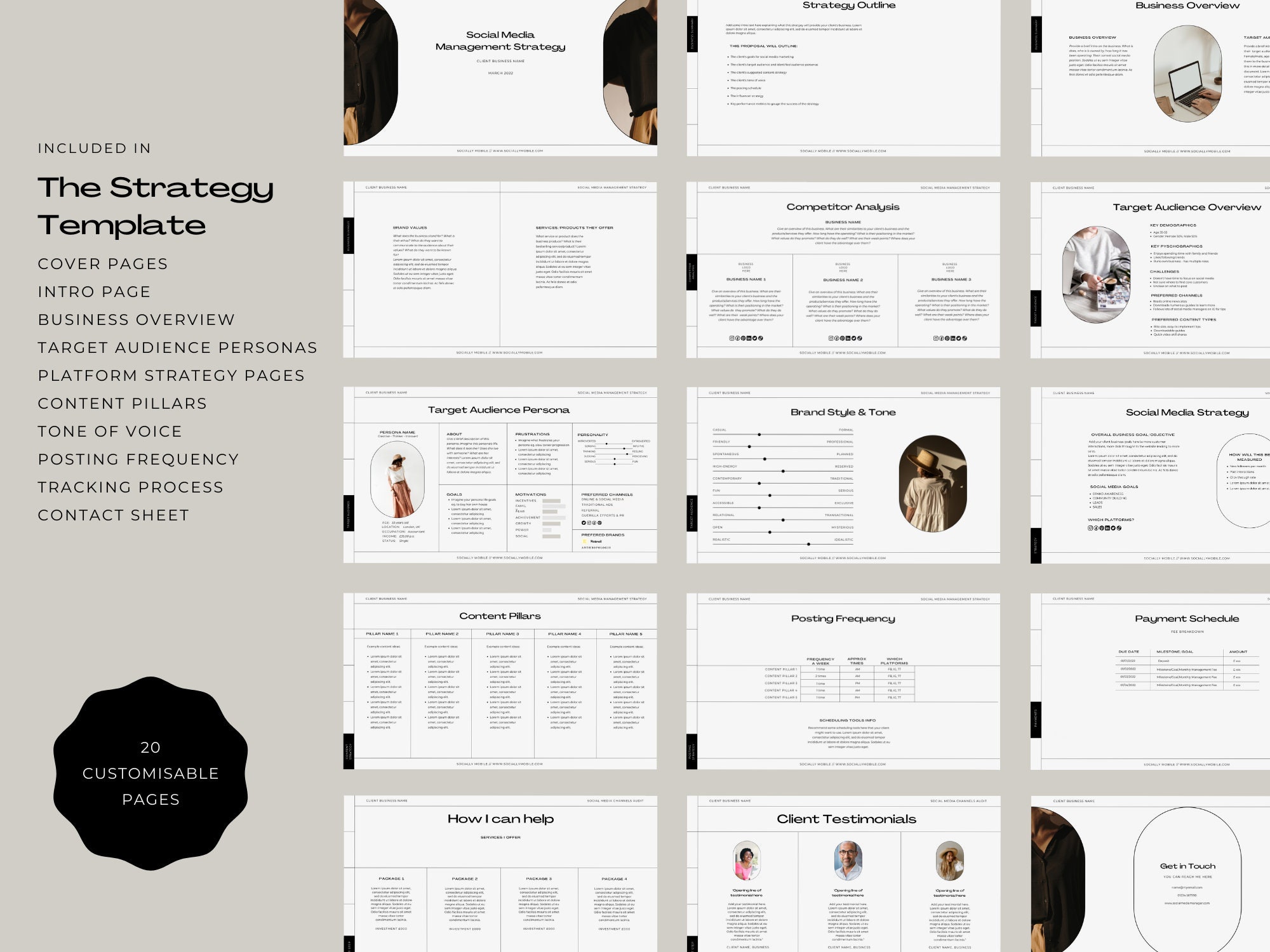 Social Media Strategy Template Canva Editable Template Strategy Social Media Strategy Template Canva Editable Template Strategy