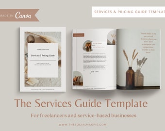 Canva Services & Pricing Guide Template | Welcome Packet (PDF)