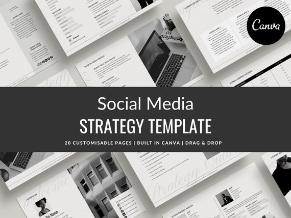 Canva Social Media Strategy Template: Customizable SMM Client Doc