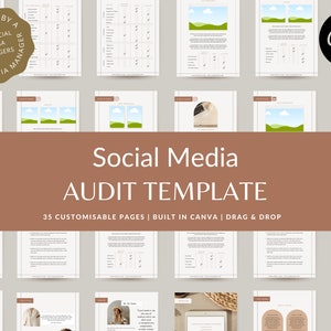 Social Media Audit Template | Social Analytics Audit | Social Media Template | Audit Template for Social Media Managers & VAs | Branding