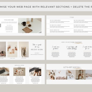 Canva Sales Page Template, Website Page, Online Sales Template, Sales Landing Page Template, Canva Website Template, Coaching Sales Page image 4