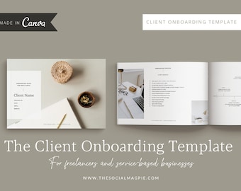 Social Media Client Onboarding Template | Canva Editable (PDF Guide)