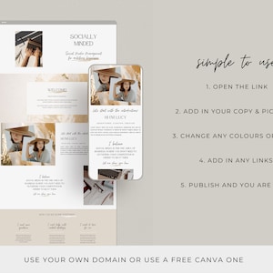 Canva Sales Page Template, Website Page, Online Sales Template, Sales Landing Page Template, Canva Website Template, Coaching Sales Page image 5