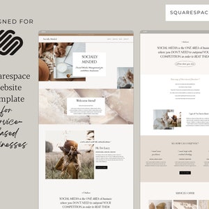 Minimal Squarespace Website Template: Service-Based Business Theme