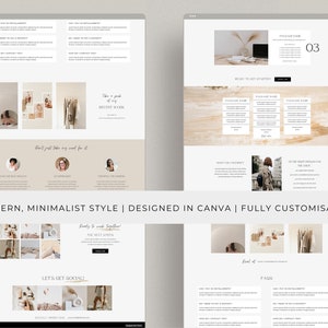 Canva Sales Page Template, Website Page, Online Sales Template, Sales Landing Page Template, Canva Website Template, Coaching Sales Page image 2