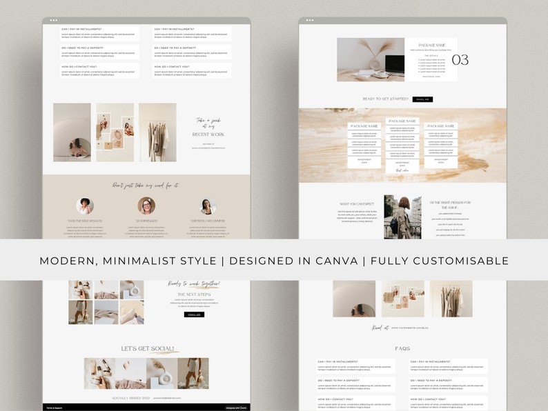Canva Sales Page Template, Website Page, Online Sales Template, Sales Landing Page Template, Canva Website Template, Coaching Sales Page image 2