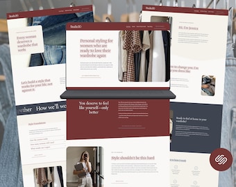 Modern Squarespace Template for Service Businesses, Coaches, Designers