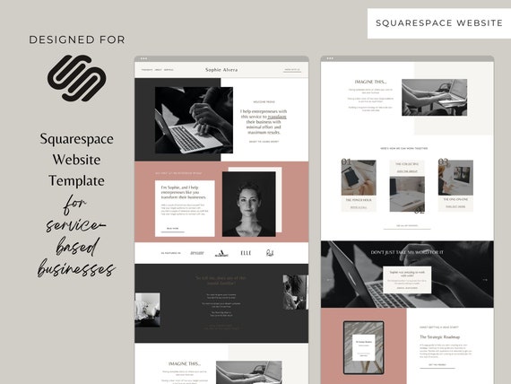 Squarespace 7.1 Website Template: Minimalist Design