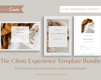 Business Templates Bundle | Client Experience Bundle | Client Templates | Services Guide | Onboarding Welcome Packet| Exit Packet