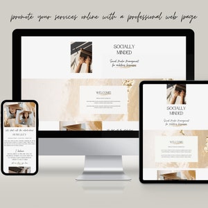 Canva Sales Page Template, Website Page, Online Sales Template, Sales Landing Page Template, Canva Website Template, Coaching Sales Page image 6