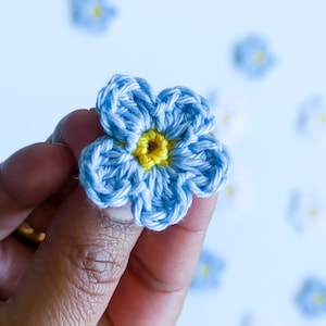 Instructions for crochet flower I crochet pattern flower
