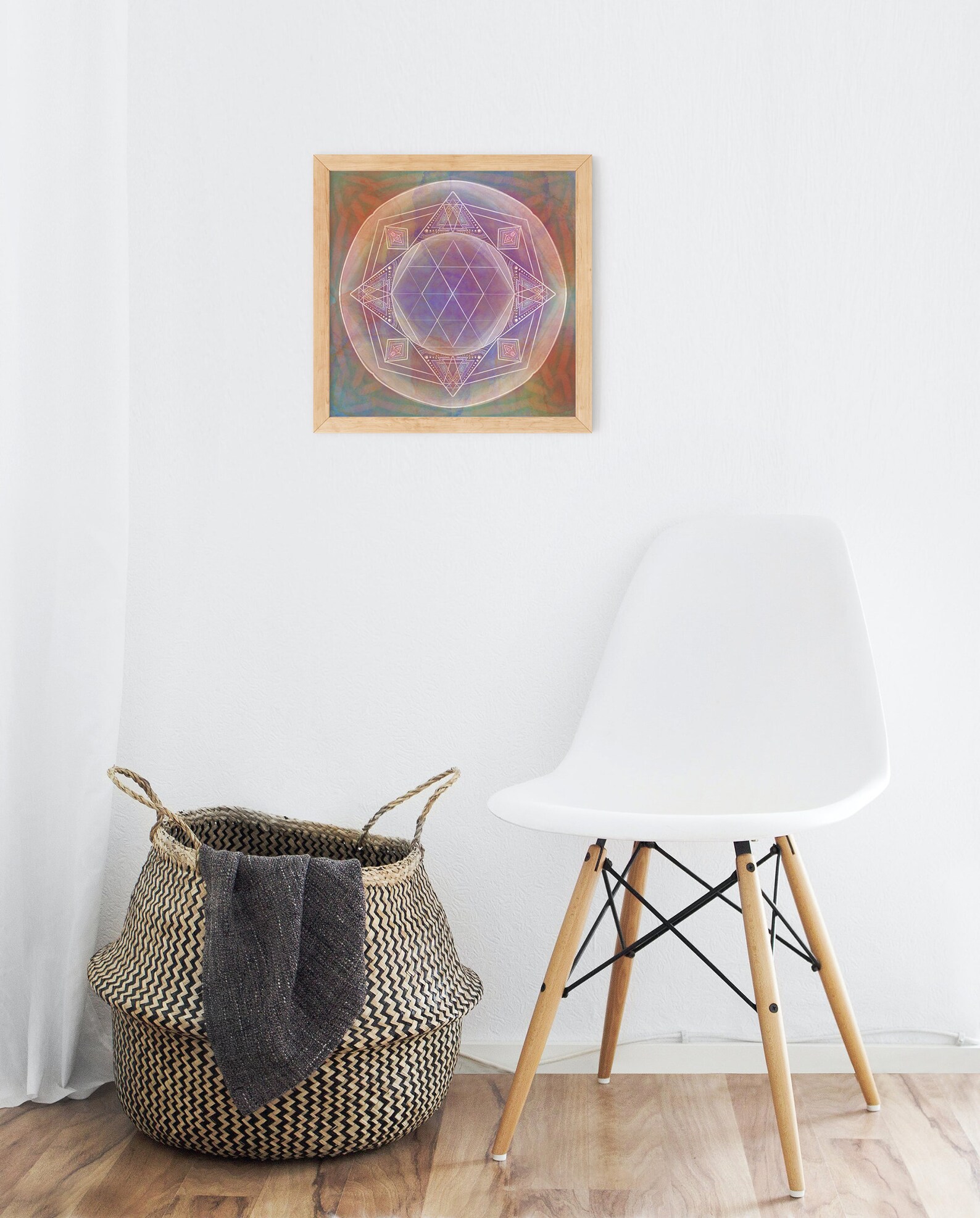 Symmetrical Wall Art Geometric Print Sacred Geometry Art Etsy