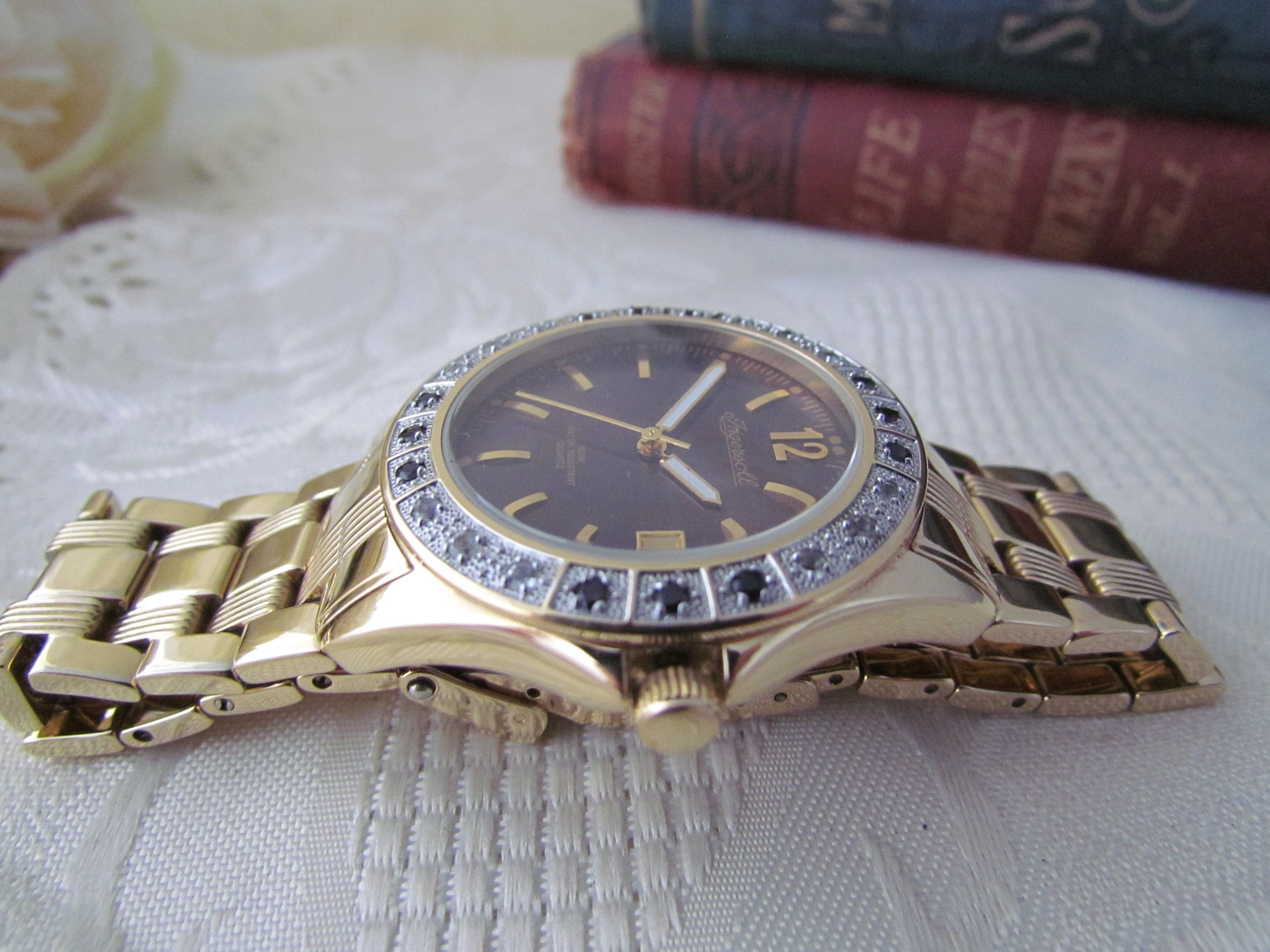 INGERSOLL Gems Vintage Men's Wristwatch | Gold Plated Steel
