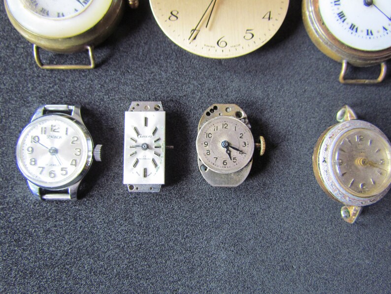 Vintage Mechanical wind Up Watch Movements X 7 for Spare Etsy