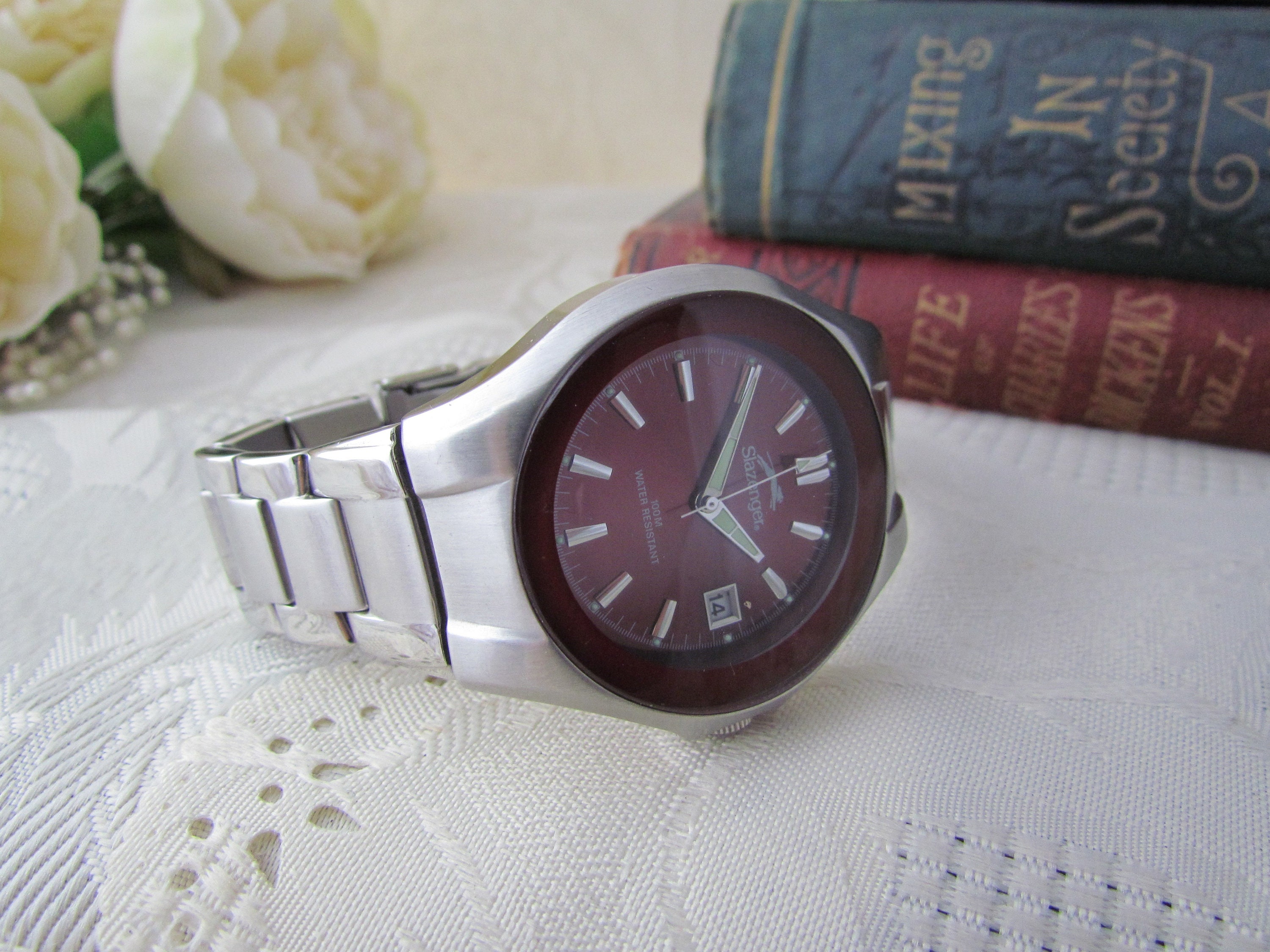 Slazenger watch 2024 100m water resistant